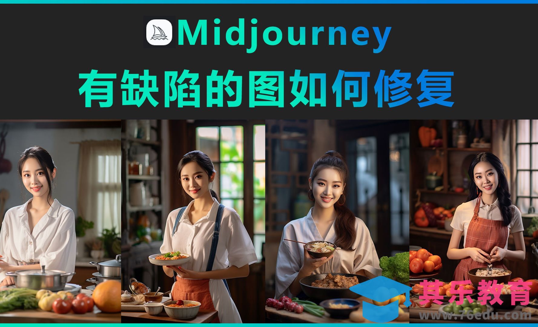 Midjourney-有缺陷的图如何修复[虎课网AICG人工智能视频教程][MP4高清全集 ]-第1张图片-我要自学网