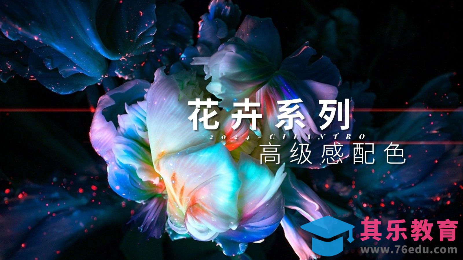 花卉系列高级感配色09-审美提升与配色纯享[虎课网平面设计视频教程][图片排版配色MP4高清全集 ]-第1张图片-我要自学网