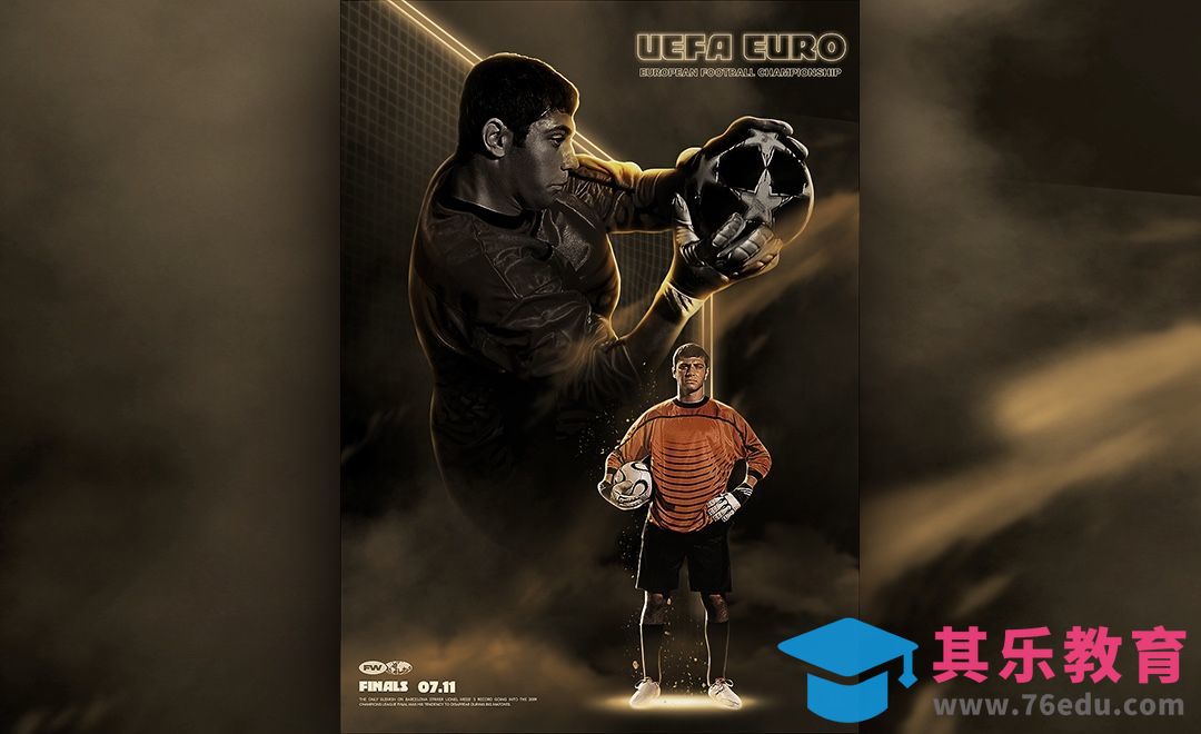 PS-足球先生海报设计[虎课网平面设计视频教程][图片排版配色MP4高清全集 ]-第1张图片-我要自学网