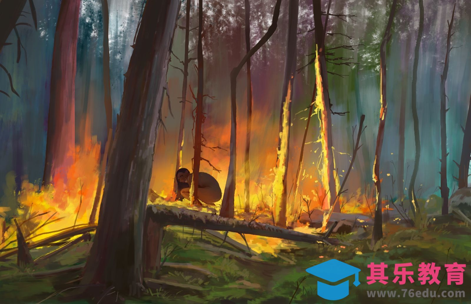 PS-板绘-浴火重生[虎课网绘画插画视频教程][ipad商业插画MP4教程全集 ]-第1张图片-我要自学网