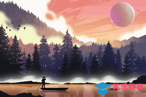 PS-梦幻风格商业扁平风动态插画[虎课网绘画插画视频教程][ipad商业插画MP4教程全集 ]-第1张图片-我要自学网