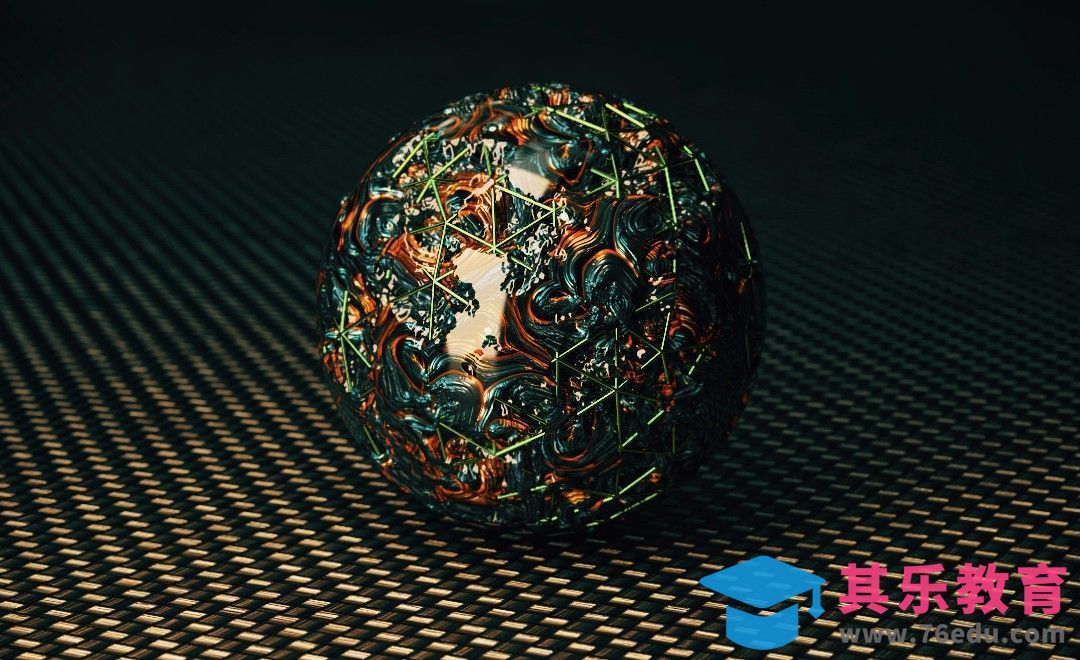 C4D+AE-效果-抽象概念球[虎课网C4D设计视频教程][产品数码建模MP4教程全集 ]-第1张图片-我要自学网
