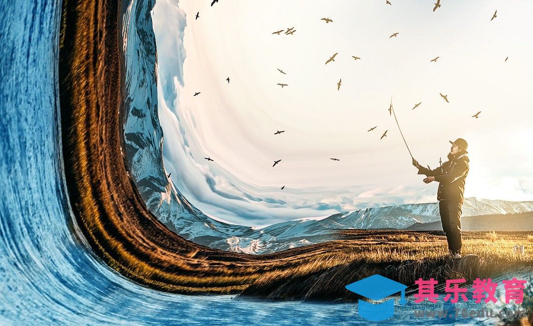 PS-垂钓的世界[平面设计视频教程][海报设计MP4高清全集 ]-第1张图片-我要自学网