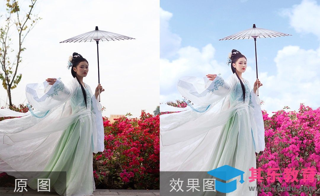 PS-古风外景人像整体色调打造[虎课网手机摄影入门视频教程][MP4产品摄影教程全集 ]-第1张图片-我要自学网