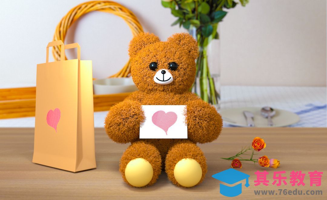 C4D-泰迪熊毛发制作[虎课网C4D设计视频教程][产品数码建模MP4教程全集 ]-第1张图片-我要自学网