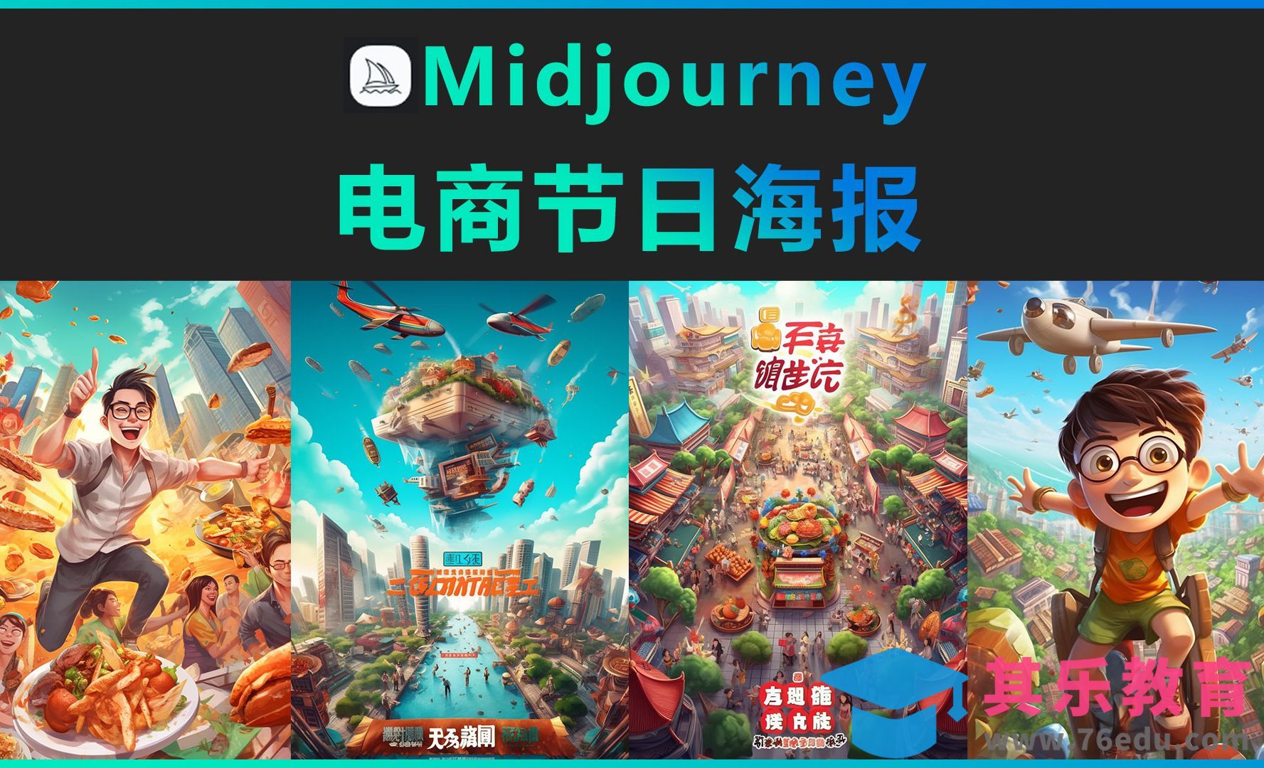 Midjourney-电商节日海报[虎课网AICG人工智能视频教程][MP4高清全集 ]-第1张图片-我要自学网