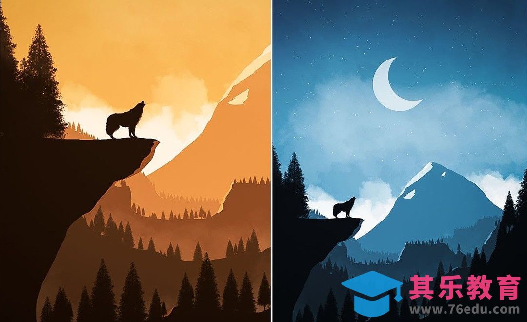 PS-绘制简易扁平风场景插画[虎课网最新视频教程][免费高清MP4教程全集 ]-第1张图片-我要自学网