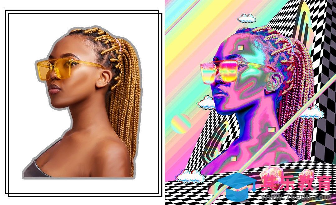 PS-脏辫嘻哈渐变人物海报[虎课网最新视频教程][免费高清MP4教程全集 ]-第1张图片-我要自学网