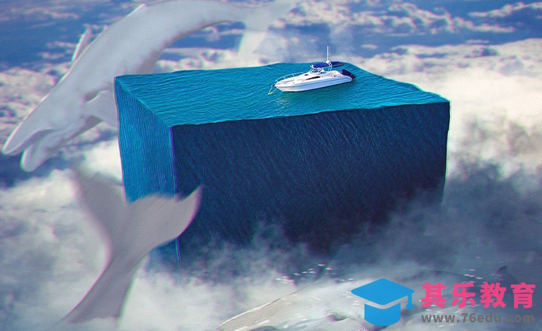 PS-天空中的水立方创意合成[虎课网最新视频教程][免费高清MP4教程全集 ]-第1张图片-我要自学网