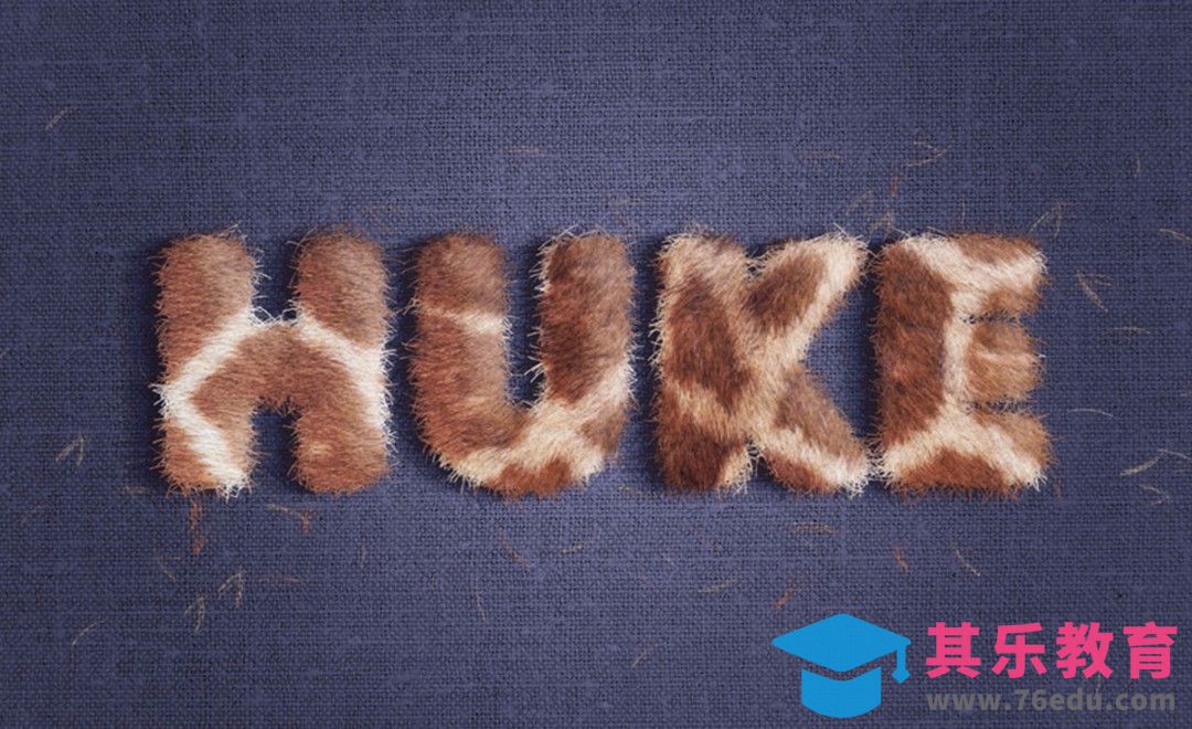 PS-三步打造毛绒字母效果[虎课网平面设计视频教程][字体设计教程MP4高清全集 ]-第1张图片-我要自学网