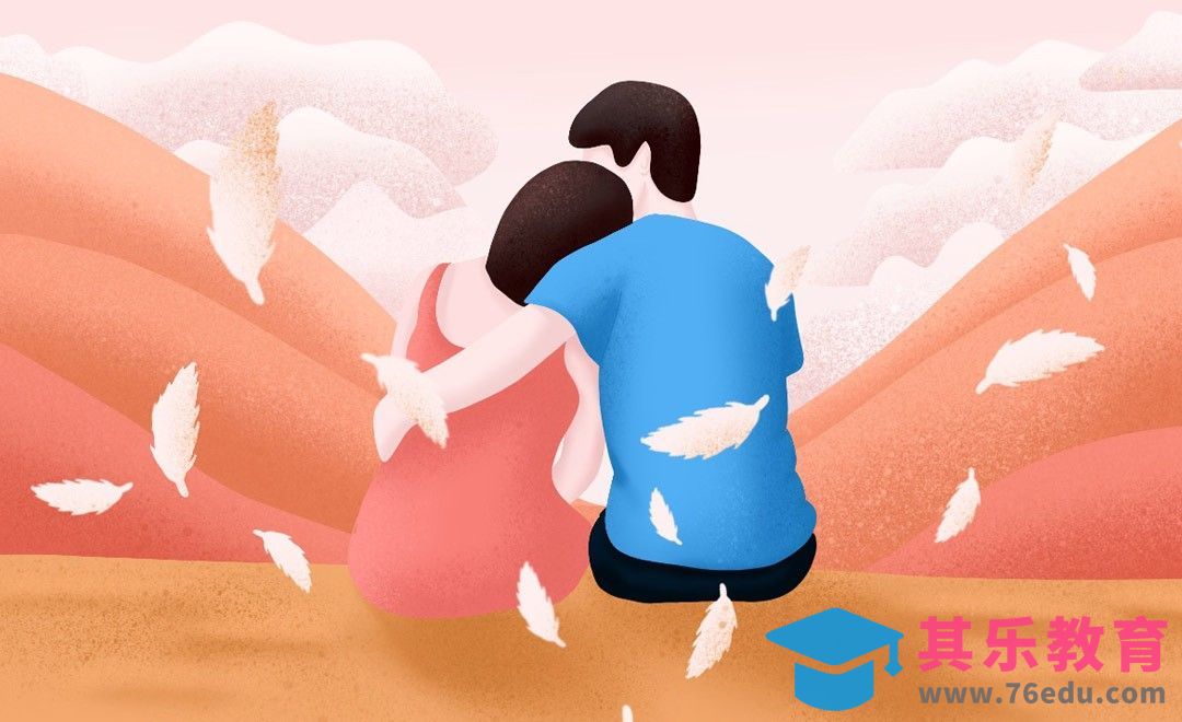 iPad绘制扁平肌理插画-七夕情人节约会[虎课网绘画插画视频教程][ipad商业插画MP4教程全集 ]-第1张图片-我要自学网