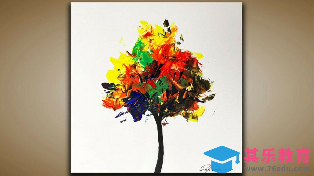 国外大神3分钟教你DIY抽象装饰画03[虎课网最新视频教程][免费高清MP4教程全集 ]-第1张图片-我要自学网