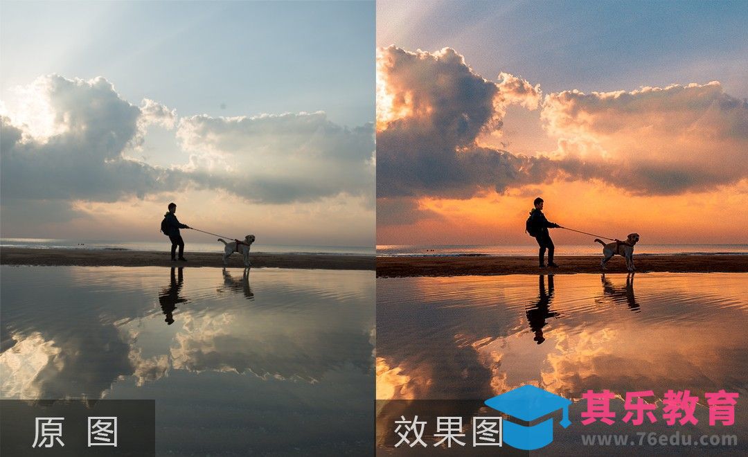 PS-海边日出风光人像后期调色教程[虎课网手机摄影入门视频教程][MP4产品摄影教程全集 ]-第1张图片-我要自学网