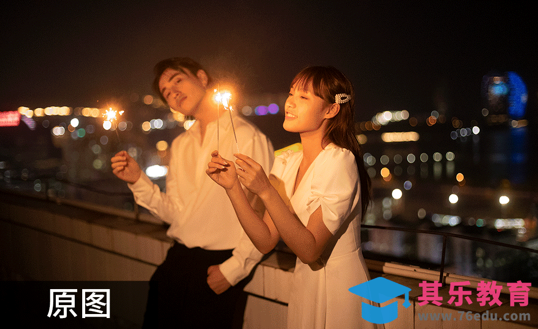 PS-情侣日常照夜景冷暖对比色详解[虎课网手机摄影入门视频教程][MP4产品摄影教程全集 ]-第1张图片-我要自学网