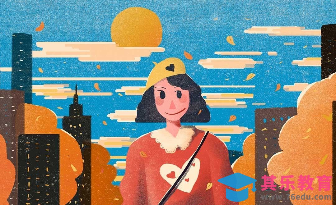 PS-板绘插画-少女早安[虎课网绘画插画视频教程][ipad商业插画MP4教程全集 ]-第1张图片-我要自学网