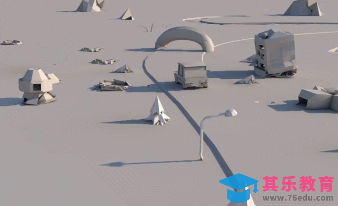 C4D-折纸体生长城市动画制作[虎课网C4D设计视频教程][产品数码建模MP4教程全集 ]-第1张图片-我要自学网