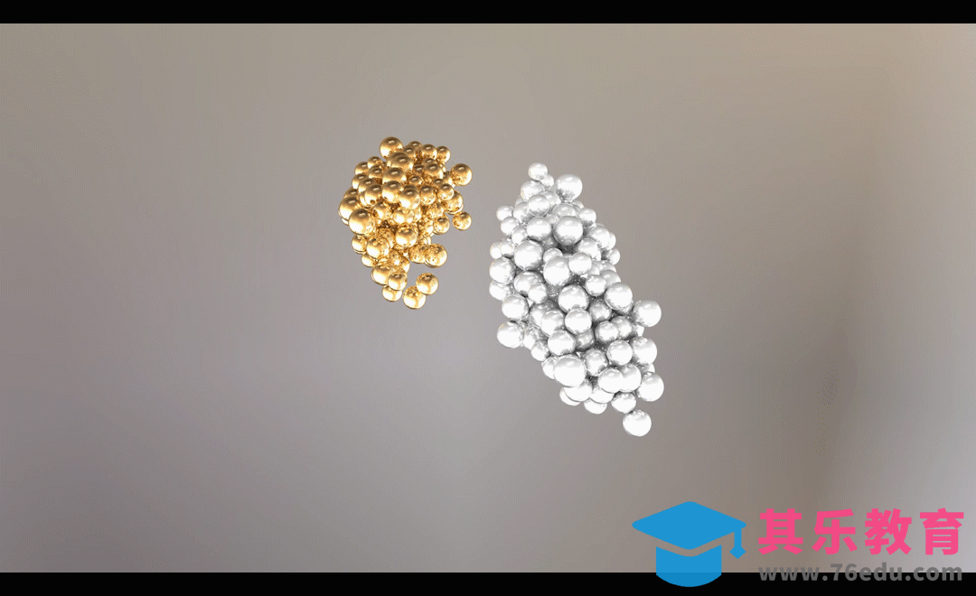 C4D-珠子聚合动效[虎课网C4D设计视频教程][产品数码建模MP4教程全集 ]-第1张图片-我要自学网