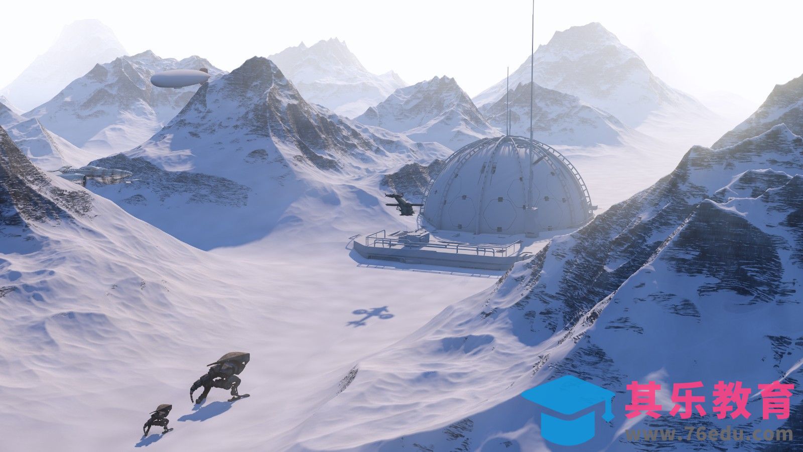 C4D-噪波运用-快速搭建雪山效果[虎课网C4D设计视频教程][产品数码建模MP4教程全集 ]-第1张图片-我要自学网