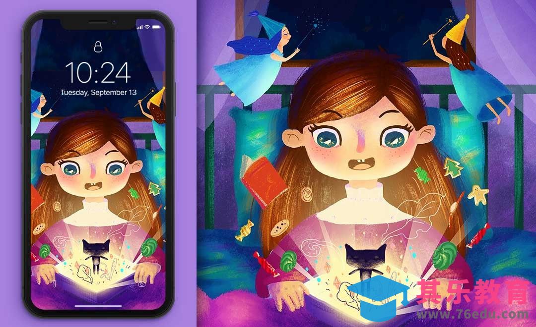 PS-插画-儿童主题梦幻场景[虎课网绘画插画视频教程][ipad商业插画MP4教程全集 ]-第1张图片-我要自学网