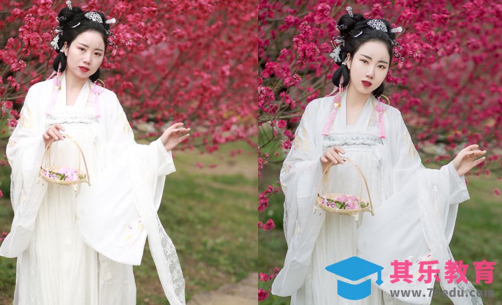 PS-修出干净通透的春天汉服人像[虎课网手机摄影入门视频教程][MP4产品摄影教程全集 ]-第1张图片-我要自学网