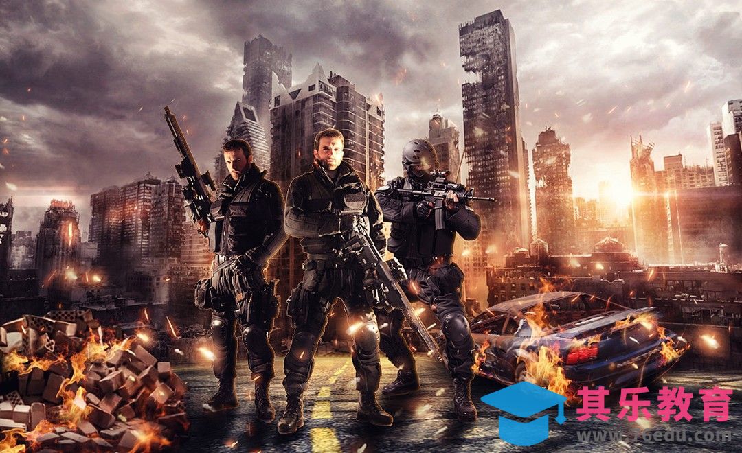 PS-特种兵集结-游戏场景合成[平面设计视频教程][海报设计MP4高清全集 ]-第1张图片-我要自学网