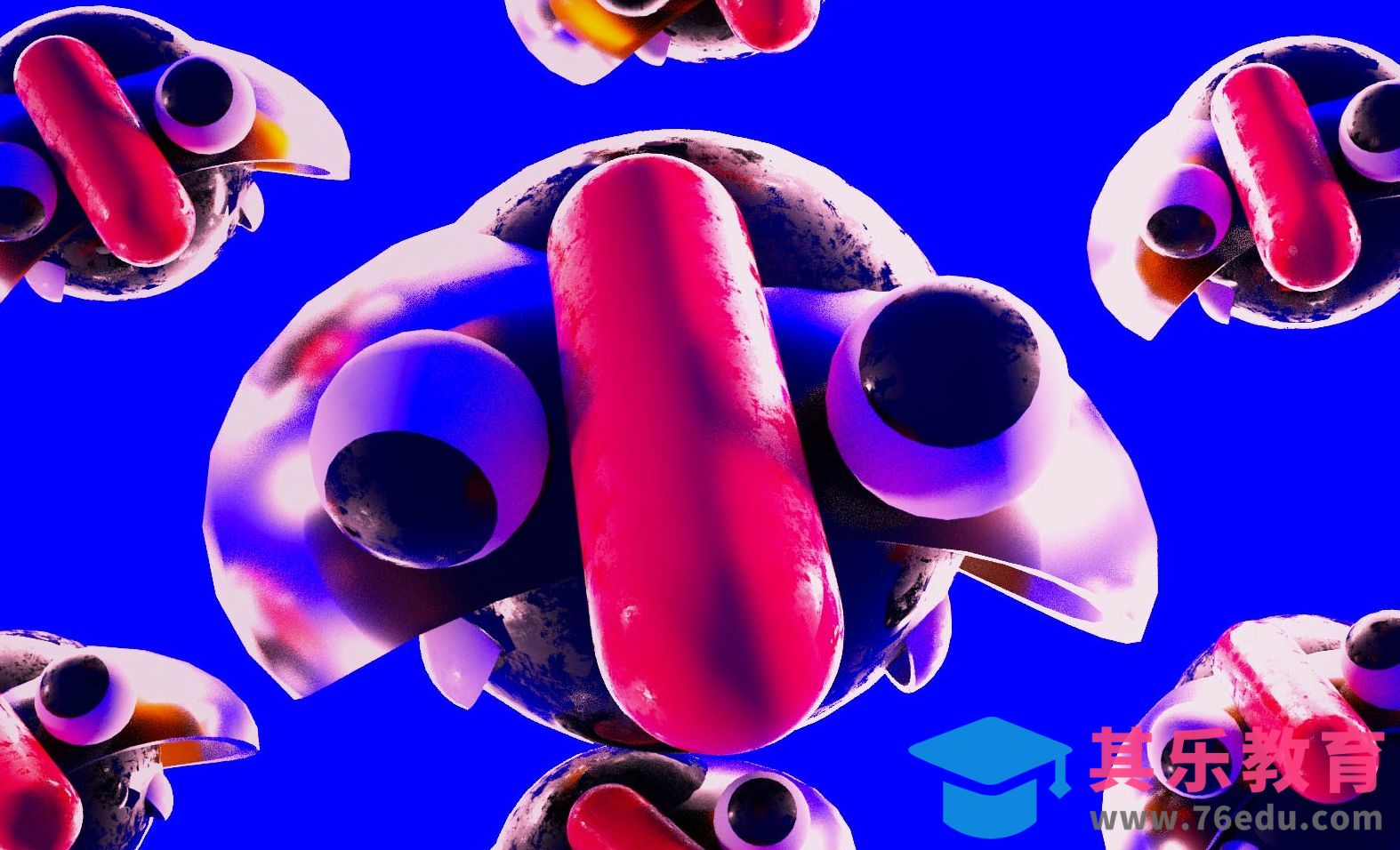 C4D+OC-黑色小怪物建模[虎课网C4D设计视频教程][产品数码建模MP4教程全集 ]-第1张图片-我要自学网