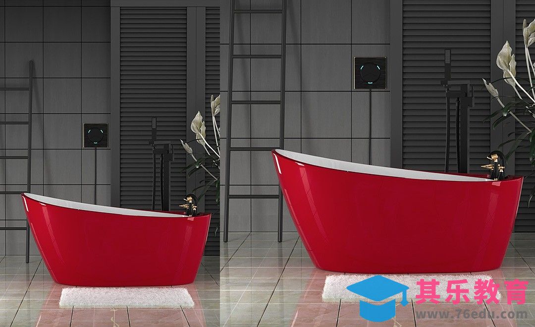 C4D+OC-卫浴系列产品建模及渲染-（1）[虎课网电商运营视频教程][最新电商教程全集MP4 ]-第1张图片-我要自学网