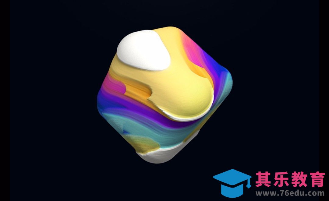 C4D-艺术材质炫彩立方体[虎课网C4D设计视频教程][产品数码建模MP4教程全集 ]-第1张图片-我要自学网