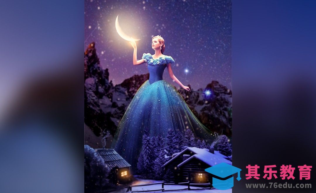 PS-仲夏夜之月女合成[虎课网平面设计视频教程][图片排版配色MP4高清全集 ]-第1张图片-我要自学网