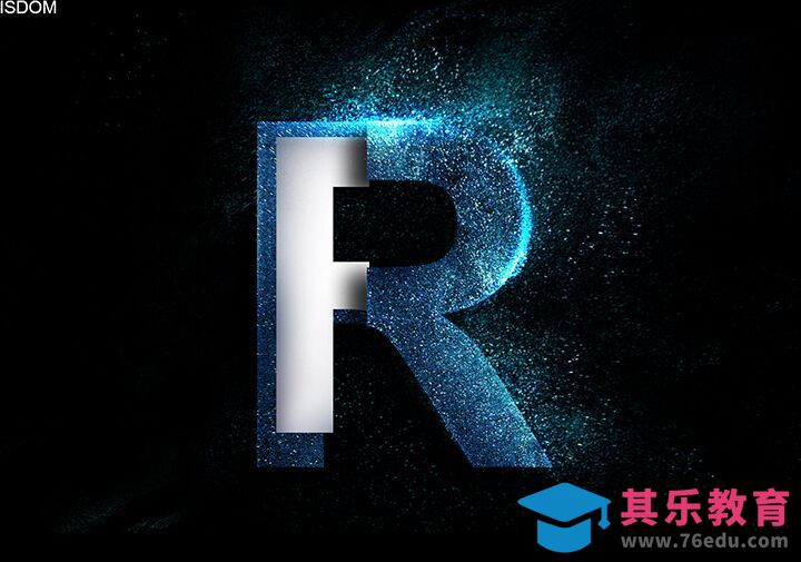 PS-怎么做艺术字-星辰字R[虎课网平面设计视频教程][字体设计教程MP4高清全集 ]-第1张图片-我要自学网