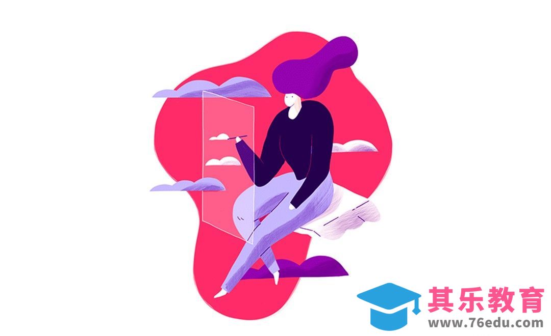 PS-板绘插画-在云端[虎课网绘画插画视频教程][ipad商业插画MP4教程全集 ]-第1张图片-我要自学网