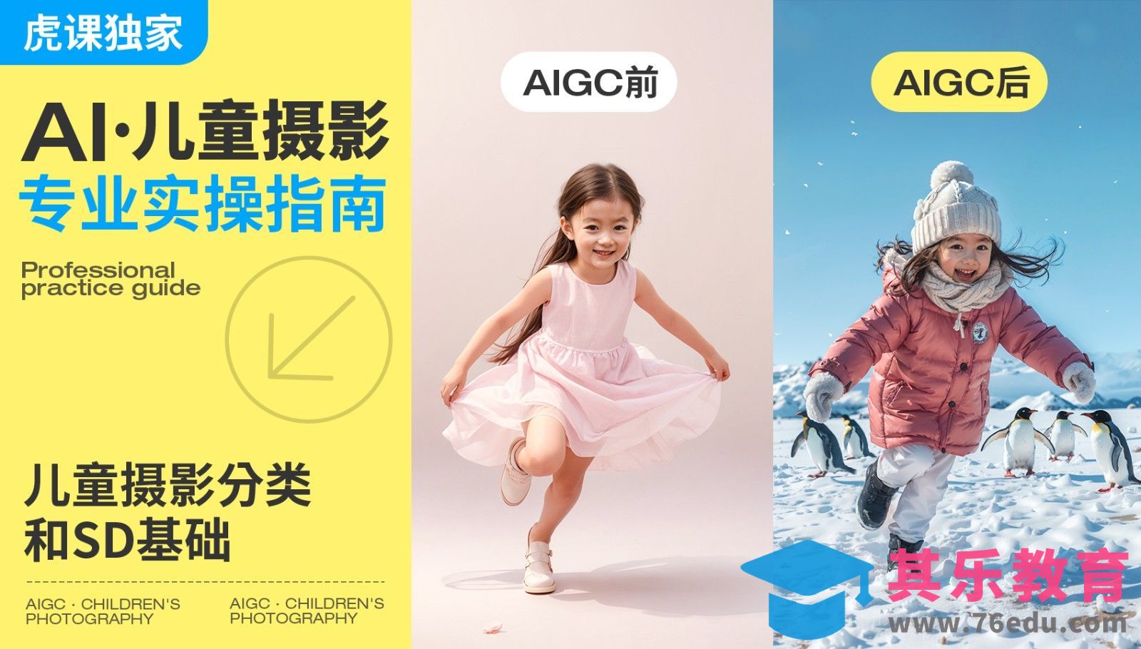 AI副业实战 | 儿童摄影实操指南[虎课网AICG人工智能视频教程][MP4高清全集 ]-第1张图片-我要自学网