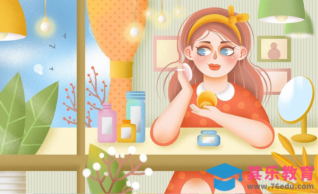 PS- 板绘插画-美妆护肤日记[虎课网绘画插画视频教程][ipad商业插画MP4教程全集 ]-第1张图片-我要自学网