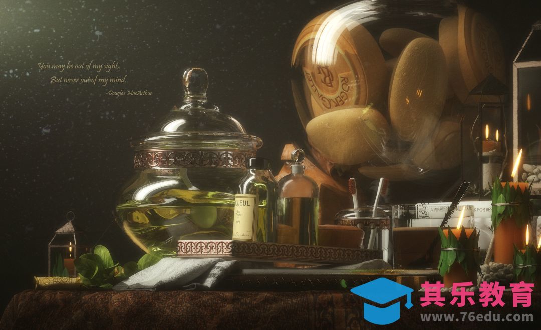 C4D+OC+AE-古典油画风写实类静物渲染（一）[虎课网C4D设计视频教程][产品数码建模MP4教程全集 ]-第1张图片-我要自学网