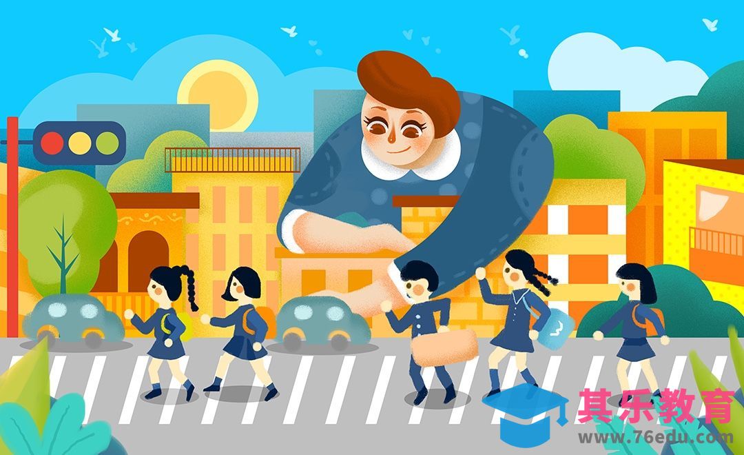 PS- 板绘插画-关爱学生扁平风格插画[虎课网绘画插画视频教程][ipad商业插画MP4教程全集 ]-第1张图片-我要自学网