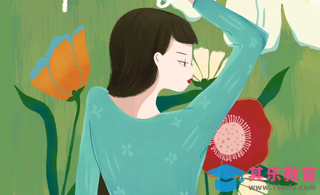 PS-动态插画-文艺风少女[虎课网绘画插画视频教程][ipad商业插画MP4教程全集 ]-第1张图片-我要自学网