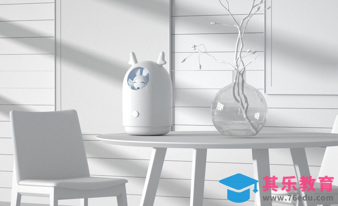 C4D+OC-加湿器场景建模[虎课网C4D设计视频教程][产品数码建模MP4教程全集 ]-第1张图片-我要自学网