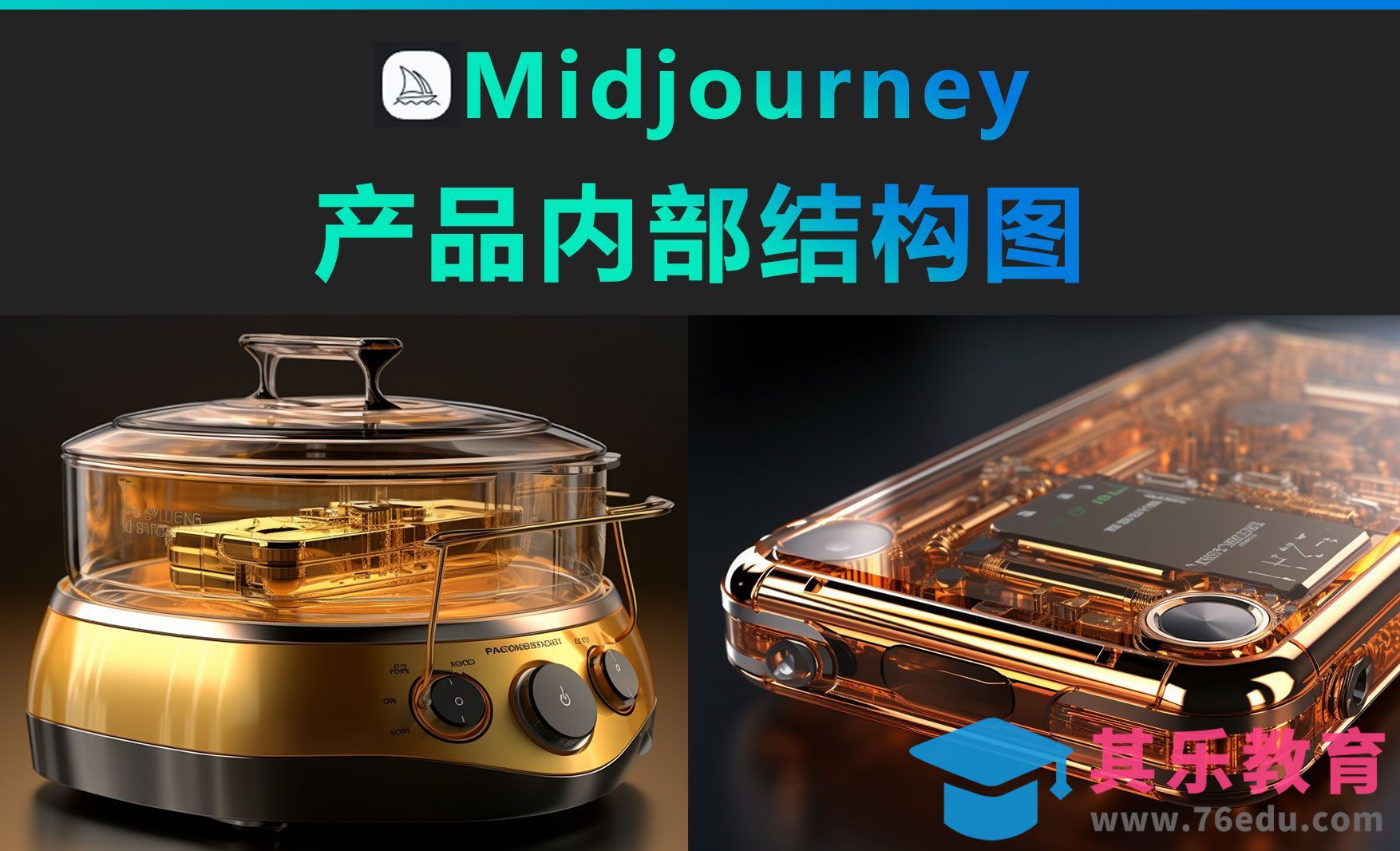 Midjourney-产品内部结构图[虎课网AICG人工智能视频教程][MP4高清全集 ]-第1张图片-我要自学网