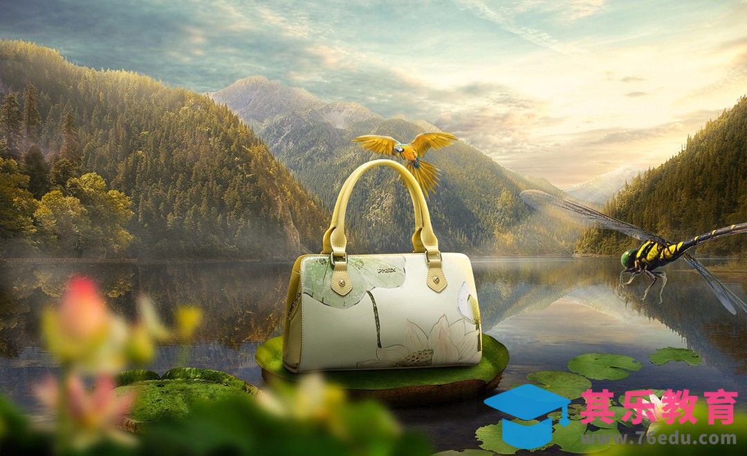 PS-女包-濯清涟不妖-场景合成[平面设计视频教程][海报设计MP4高清全集 ]-第1张图片-我要自学网