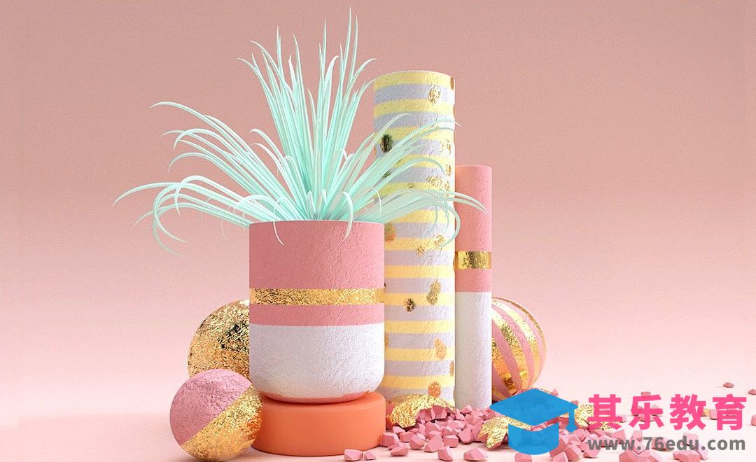 C4D+Redshift-艺术花案例（上）[虎课网C4D设计视频教程][产品数码建模MP4教程全集 ]-第1张图片-我要自学网