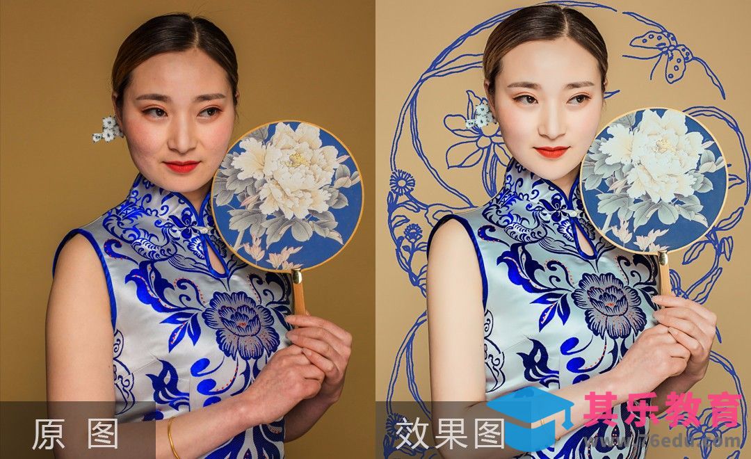 PS-中国风人像后期修片[虎课网手机摄影入门视频教程][MP4产品摄影教程全集 ]-第1张图片-我要自学网