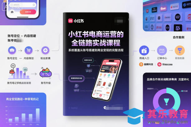 小红书电商运营的全链路实战课程,系统覆盖从账号搭建到商业变现的完整流程-第1张图片-我要自学网 小红书电商运营的全链路实战课程,系统覆盖从账号搭建到商业变现的完整流程-第1张图片-我要自学网