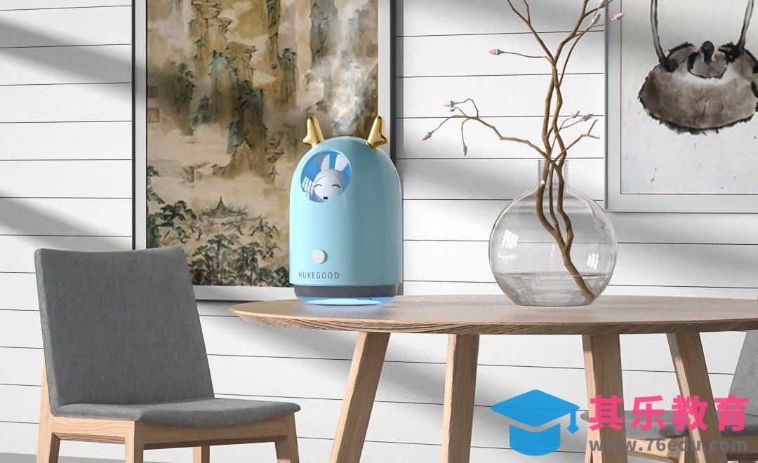 C4D+OC-加湿器场景渲染[虎课网C4D设计视频教程][产品数码建模MP4教程全集 ]-第1张图片-我要自学网