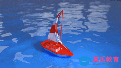 C4D-飘动的小船[虎课网C4D设计视频教程][产品数码建模MP4教程全集 ]-第1张图片-我要自学网