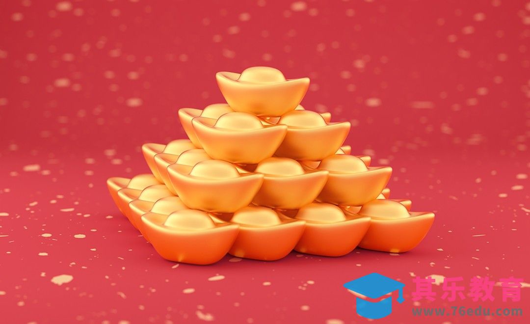 C4D+OC-金元宝建模渲染[虎课网C4D设计视频教程][产品数码建模MP4教程全集 ]-第1张图片-我要自学网