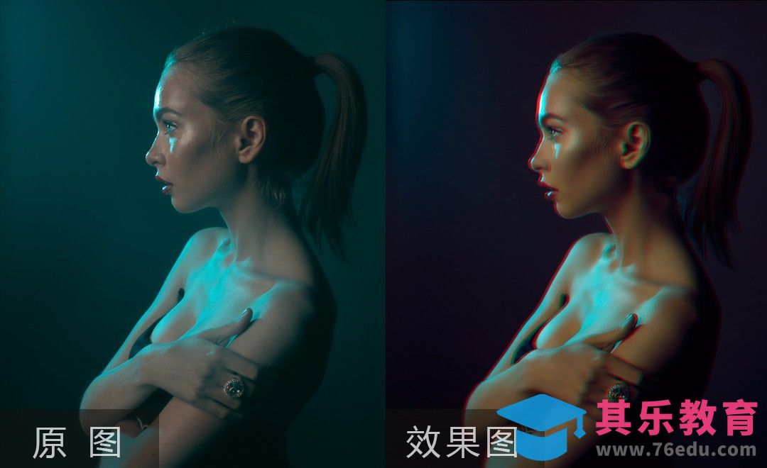 PS-双重影冷美女人像后期修片[虎课网手机摄影入门视频教程][MP4产品摄影教程全集 ]-第1张图片-我要自学网