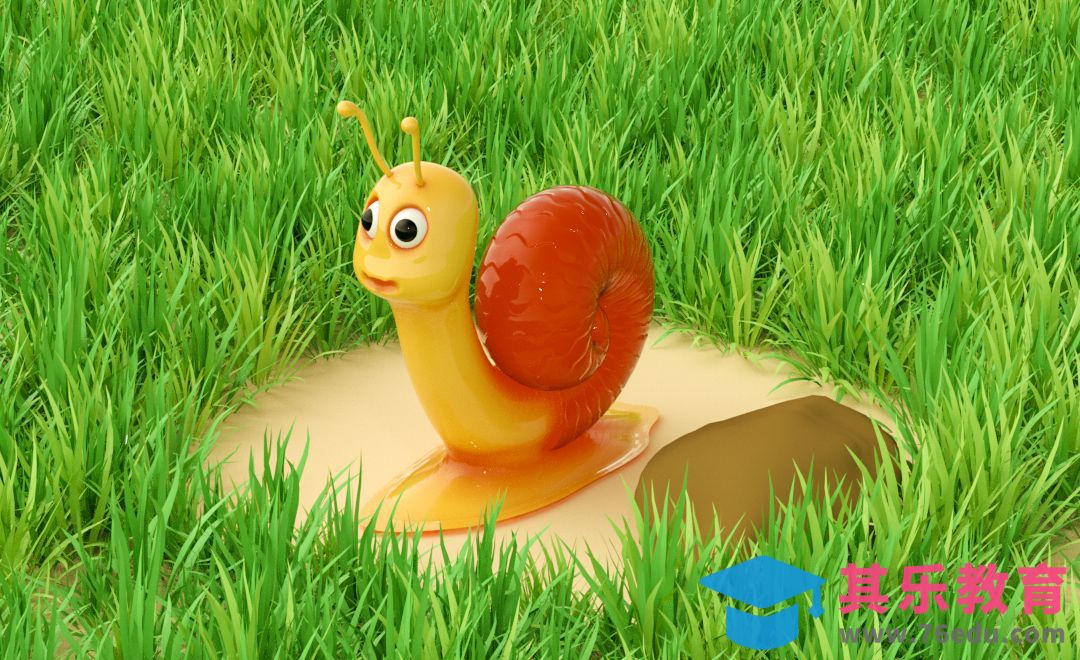 C4D+OC-田野的小蜗牛[虎课网C4D设计视频教程][产品数码建模MP4教程全集 ]-第1张图片-我要自学网