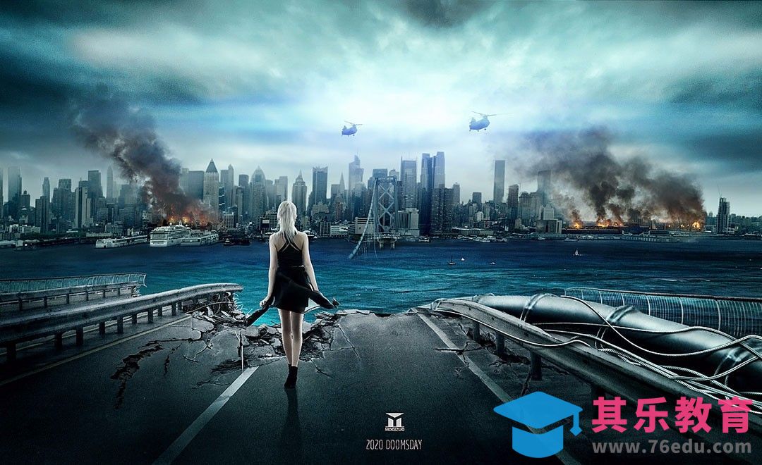 PS-末日-超现实场景合成[平面设计视频教程][海报设计MP4高清全集 ]-第1张图片-我要自学网