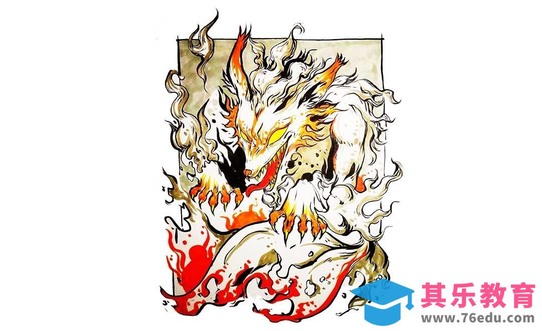 马克笔-妖狐[虎课网绘画插画视频教程][ipad商业插画MP4教程全集 ]-第1张图片-我要自学网