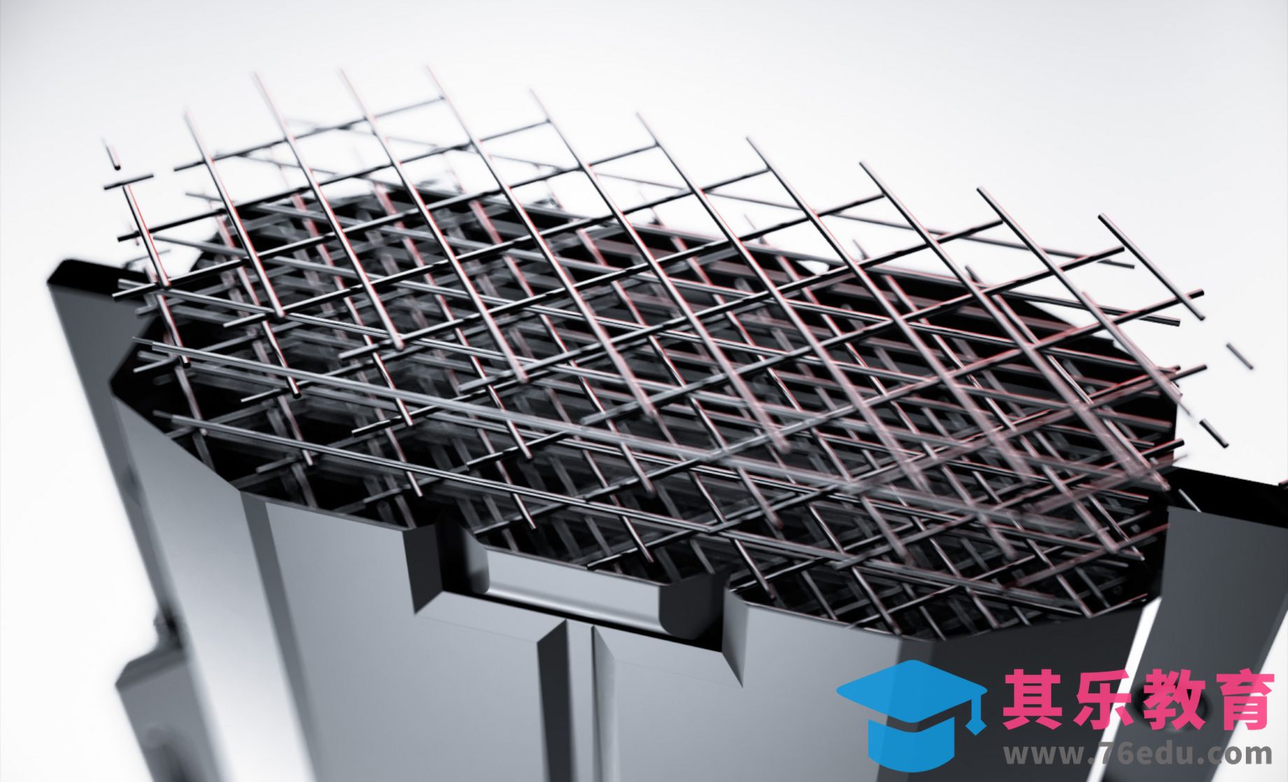 C4D-模型金属框架结构生长[虎课网C4D设计视频教程][产品数码建模MP4教程全集 ]-第1张图片-我要自学网